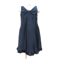 ペイトンプレイス PEYTON PLACE ワンピース ひざ丈 ノースリーブ M 紺 ネイビー /YI