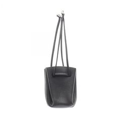 HERMES エルメス ヴェスパ ポーチ ストラップ ◻︎M レザー ブラック 
