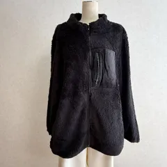 KN3468＊5L 大きいサイズ フリースジャケット ブラック フルジップ