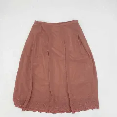 Aylesbury　アリスバーリー　花柄裾刺繍スカート　ピンク　11号サイズ　〇□