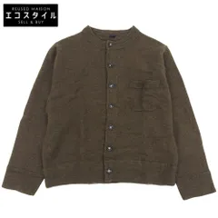 45R フォーティファイブ アール 美品 アルル縮絨のプティカーディガン レディース 3 カーキ 71180024 3