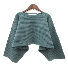 ユニクロ UNIQLO AND LEMAIRE ニット セーター 長袖 ドルマンスリーブ ウール S 緑 グリーン /MN