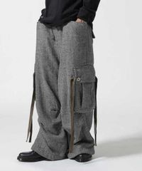 Eesett&Co Bondage Pants ウール パンツ ベルト付き - メルカリ