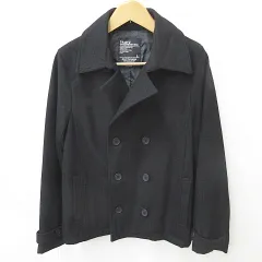 トラップ ユー TRAP U コート ピーコート Pコート ブラック 黒 L