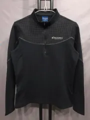 DISCOVERY 登山 レディース ウーブン ハイブリッド 起毛 ハーフジップTシャツ 90