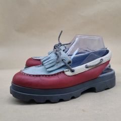 カンペール MIL スウェード レディースサンダル 240 4cmヒール