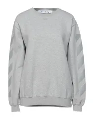 オフホワイト レディース トップスウェットシャツ OFFWHITE スウェット Gray グレーのサムネイル