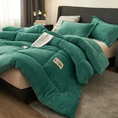 新品 songlibin 掛け布団 シングル150*200cm3.5kg あったか フランネル 毛布 がいらない 掛ふとん かけふとん 掛布団 布団 寝具 冬用 冬 暖かい グリーンのサムネイル