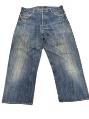 yamane ヤマネ　EVISU 　エヴィス　Lot 1959  34×32 メンズ　ジーンズ　デニムパンツ　家紋　ニコちゃん　インディゴのサムネイル