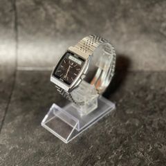 90s Seiko ALBA ESTATE レクタン 腕時計 ブラック文字盤 - メルカリ