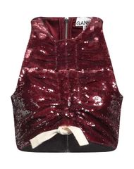 ガニー レディース トップス GANNI トップス Bordeaux