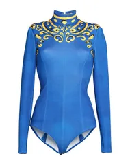 モスキーノ レディース トップス ボディスーツ MOSCHINO パーティ向けトップス Blue ブルーのサムネイル