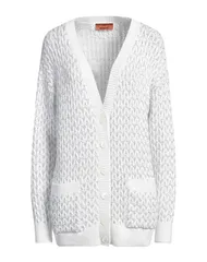 ミッソーニ レディース ニット カーディガン MISSONI カーディガン White ホワイト