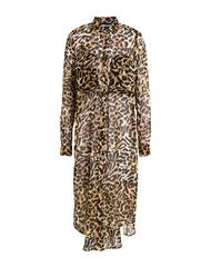 ジャストカバリ レディース ドレス ミディ丈ワンピース JUST CAVALLI シュミーズドレス Sand サンド