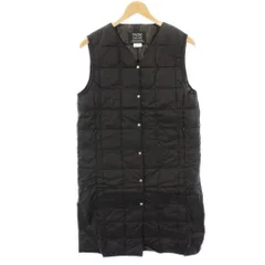 タイオン TAION タグ付き ロペ ROPE 別注Vネックロングベスト ダウンベスト ナイロン L 黒 ブラック GGL-51100-B /HN ■GY11