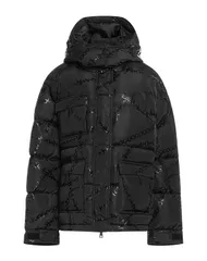 ヴェルサーチ レディース アウター ダウンシンセティック VERSACE JEANS COUTURE パファージャケット Black ブラックのサムネイル