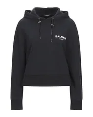 バルマン レディース トップスウェットシャツ BALMAIN スウェット Black ブラックのサムネイル