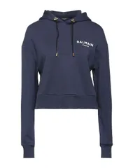 バルマン レディース トップスウェットシャツ BALMAIN パーカー Blue ブルーのサムネイル