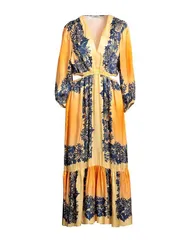 サンドロ レディース ドレス SANDRO プリーツドレス Orange オレンジのサムネイル