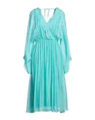アティックアンドバーン レディース ドレス ミディ丈ワンピース ATTIC AND BARN ひざ丈ワンピース Turquoise Blue ブルー