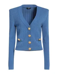 バルマン レディース ニット カーディガン BALMAIN カーディガン Pastel Blue ブルーのサムネイル