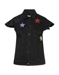 ヴァレンティノ レディース アウター VALENTINO GARAVANI デニムブルゾン Black ブラックのサムネイル