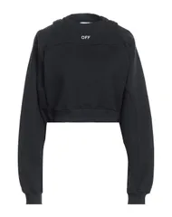 オフホワイト レディース トップスウェットシャツ OFFWHITE スウェット Black ブラックのサムネイル