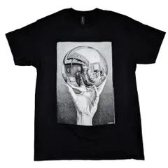 M.C.Escher マウリッツ.コルネリス.エッシャー Tシャツ 綿100% 公式ライセンス商品 MC07BK サイズL