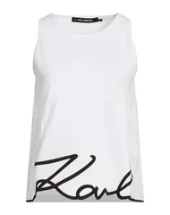 カール ラガーフェルド レディース トップス タンクトップ KARLAGERFELD タンクトップ White ホワイトのサムネイル