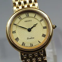 【稼働品】SEIKO エクセリーヌ 1220-0100 クオーツ レディース (1988年製) #16893