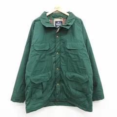 XL/古着 ウールリッチ 長袖 マウンテン ジャケット メンズ 90年代 90s 大きいサイズ ロング丈 USA製 緑 内側ウール 26feb12