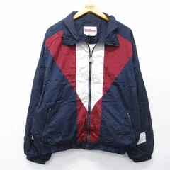 XL/古着 ウィルソン 長袖 ナイロン ジャケット メンズ 紺他 26feb12のサムネイル