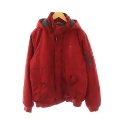 トミーヒルフィガー TOMMY HILFIGER 中綿ジャケット アウター ジップアップ L 赤 /CX ■ECD001