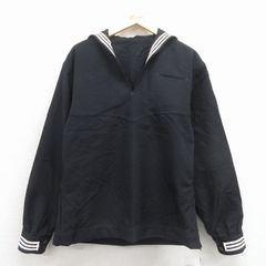 VINTAGE☆セーラージャケット】海軍服☆サイドジップ付☆36Rブラック 