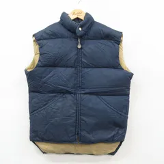 S/古着 ウィリアムバリー ダウン ベスト メンズ 80年代 80s USA製 タロン 紺 26feb13のサムネイル