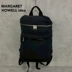 MARGARET HOWELL idea マーガレットハウエルアイデア ブラック リュック バックパック デイパック ナイロン キャンバス ロゴ プレート A4 収納 大容量 PC ポケット 通勤 通学 ビジネス カジュアル シンプル 旅行  ★ ■■