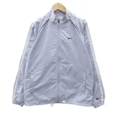 ナイキ NIKE スポーツウェア ウインドブレーカー ミドル丈 S 紫 パープル スタンドカラー ロゴ刺繍  /MA10 ■ECD001