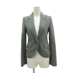 アンタイトル UNTITLED テーラードジャケット 上着 ミドル丈 アンゴラ混 2 M グレー シングルボタン /SY45 ■ECA001