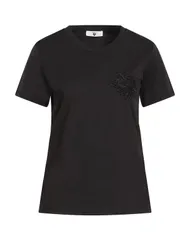 ツインセット レディース トップス Tシャツ TWINSET Ｔシャツ Black ブラックのサムネイル