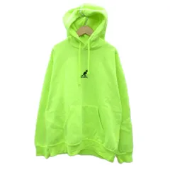 カンゴール KANGOL パーカー スウェット プルオーバー M ネオンイエロー ロゴ刺繍 /SY50 ■ECA001