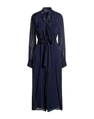 ツインセット レディース ドレス ミディ丈ワンピース TWINSET シュミーズドレス Navy ネイビーのサムネイル