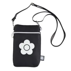 MARY QUANT (マリークヮント) ショルダーポーチ (ブラック) スマホショルダー スマホポーチ ポシェット ポケットプラス (約17cm×10cm×2cm) 000847-0001-02ｍａ