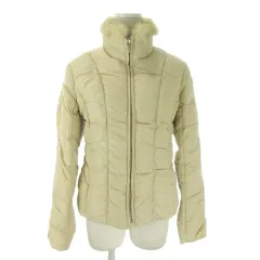 アルファキュービック ALPHA CUBIC A/C DESIGN ダウンジャケット 9AR ベージュ ラビットファー スタンドカラー /AO7 ■ECA002