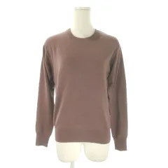 ドレステリア DRESSTERIOR ニット セーター ウール 38 紫 パープル くすみカラー 無地 ラウンドネック 長袖 /AO15 ■ECA002