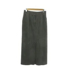 ランセル LANCEL スカート 11 グレー 無地 ロング丈 フロントスリット /AO38 ■ECA002のサムネイル