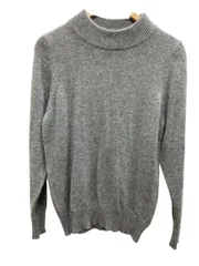 未使用タグ付/natural laundry/ナチュラルランドリー/アンゴラ混ニット/グレー/サイズ2/レディース/FD0178