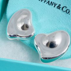 希少 TIFFANY ティファニー ピアス フルハート ボリューム SV925