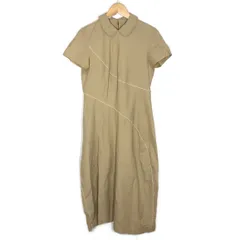 【倉吉店】 中古 toricot COMME des GARCONS | トリココムデギャルソン ワンピース リネンワンピース TO-02014M ベージュ 【111】