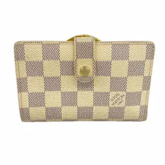 【6cc3510-k】ルイヴィトン 財布 ダミエ・アズール ポルトフォイユヴィエノワ N61676 ホワイト【中古】レディース