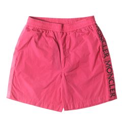超美品】MONCLER ・ロゴパターン ショートパンツ・ラバーワッペン